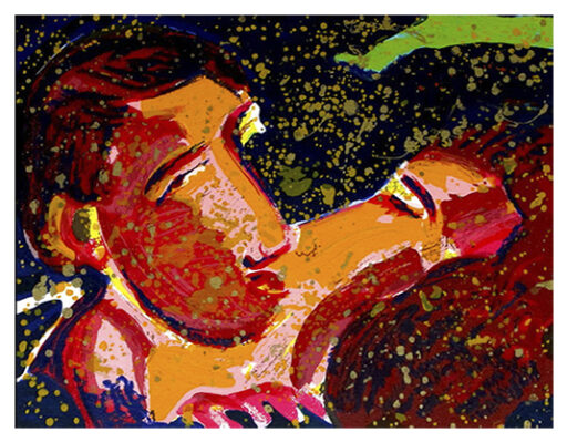 Beijo I, obra de Rubens Gerchman