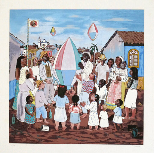 Soltando balão, obra de Fulvio Pennacchi
