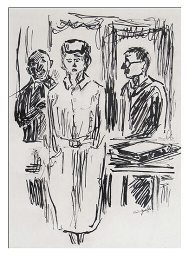 Personagens, obra de Oswaldo Goeldi
