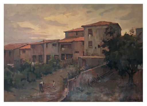 Paisagem árabe, obra de Menase Vaidergorn
