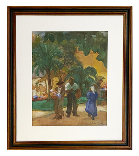 Figuras conversando, obra de Yolanda Mohaly