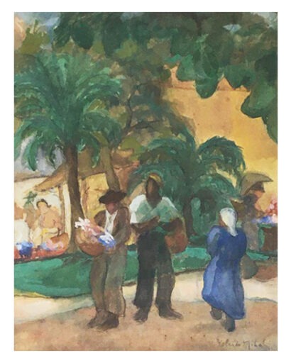 Figuras conversando, obra de Yolanda Mohaly