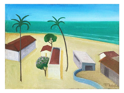 Praia, obra de Rebolo, Francisco