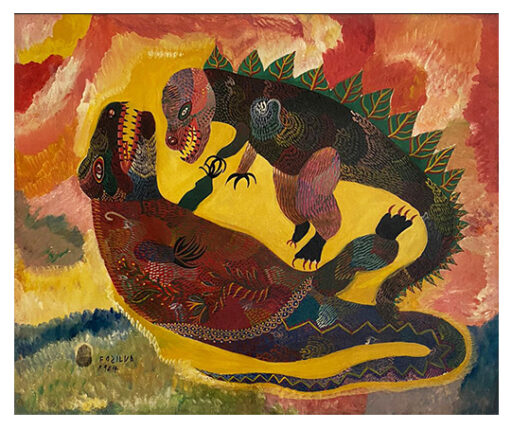 Dinossauro, obra de Chico da Silva