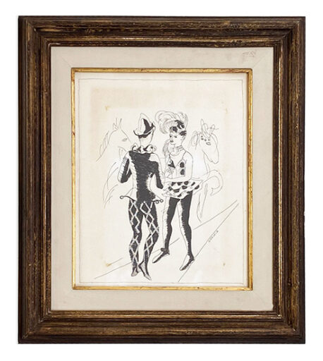 Pierrot e Colombina, obra de Noemia Mourão