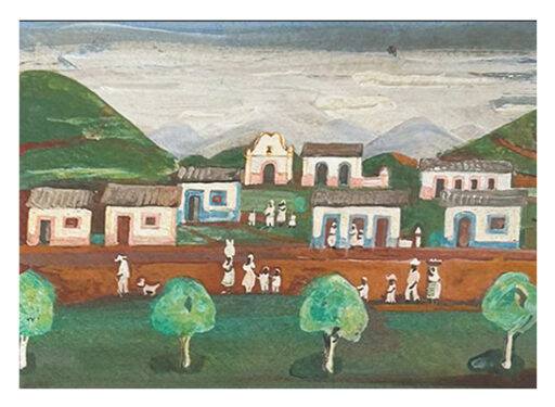 Paisagem com árvores, obra de Fulvio Pennacchi