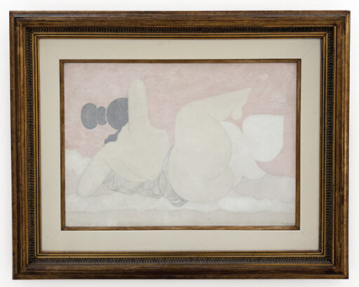 Mulher e pássaro, obra de Milton Dacosta