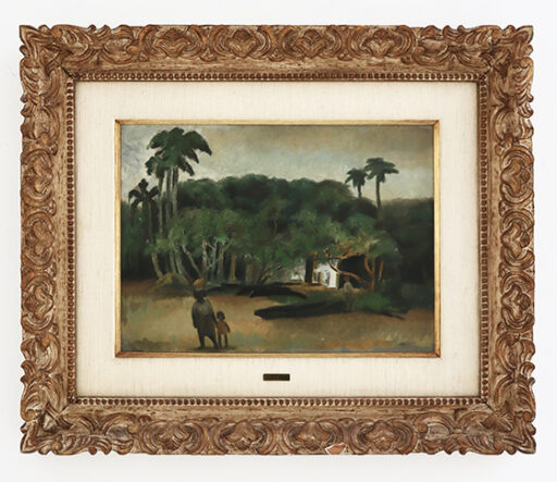 Paisagem com lavadeira, obra de Antonio Gomide
