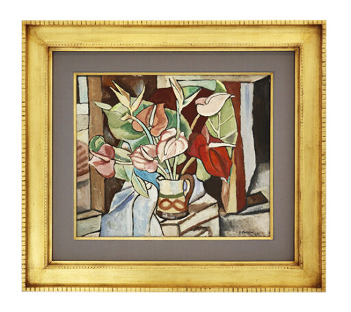 Vaso de flor, obra de Aldo Bonadei