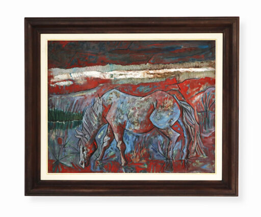 Cavalo no pântano, obra de Jesus Fuertes