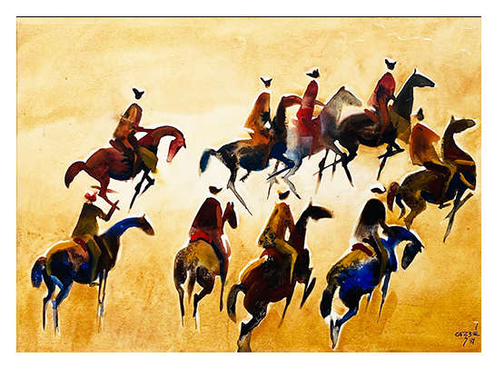 Cavalgada, obra de Carybé