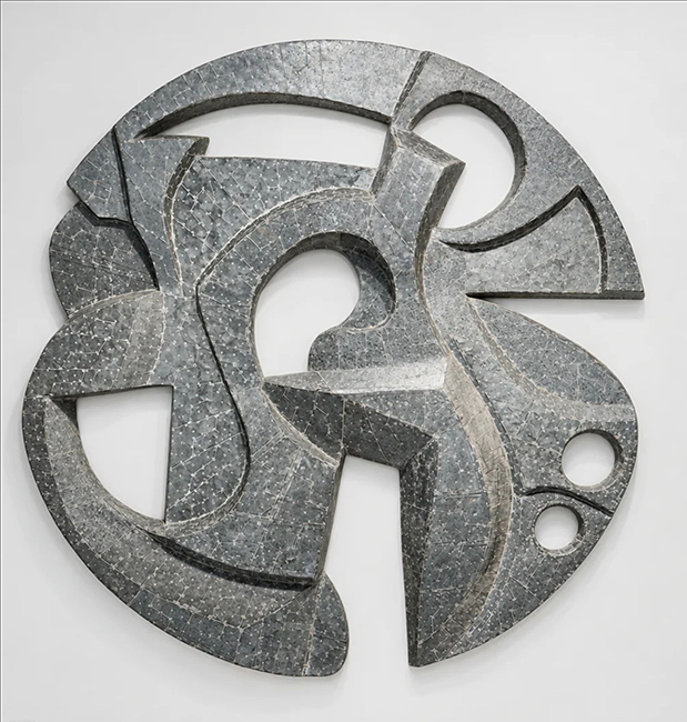 Mandala vasado metálico (2008), obra de Paulo Laender